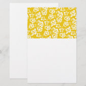 Hawaiian Yellow Flower Briefpapier (Voorkant / Achterkant)