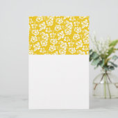 Hawaiian Yellow Flower Briefpapier (Staand voorkant)
