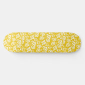 Hawaiian Yellow Flower Persoonlijk Skateboard (Horizontaal)