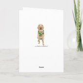  Hawaiian Yellow Lab Verjaardag Kaart (Achterkant)