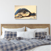 Hawaiian Zee Turtle Canvas Print (Insitu (Slaapkamer))