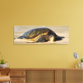 Hawaiian Zee Turtle Canvas Print (Insitu (Woonkamer))