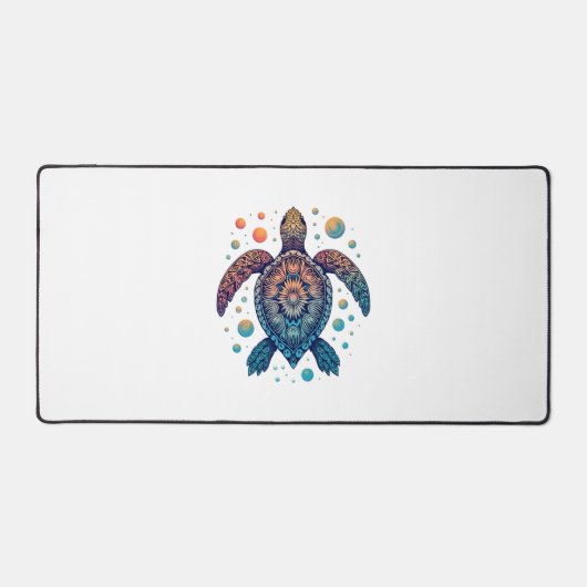 Hawaiian Zee Turtle Stropdas-Dye Hawaii Vacation B Bureaumat (Voorkant)