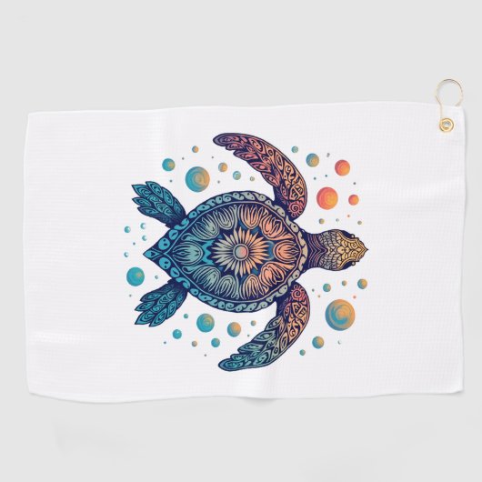 Hawaiian Zee Turtle Stropdas-Dye Hawaii Vacation B Golfhanddoek (Horizontaal)