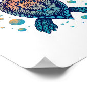 Hawaiian Zee Turtle Stropdas-Dye Hawaii Vacation B Poster (Hoek)