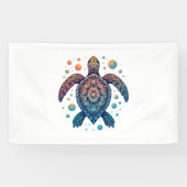 Hawaiian Zee Turtle Stropdas-Dye Hawaii Vacation B Spandoek (Horizontaal)