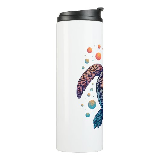 Hawaiian Zee Turtle Stropdas-Dye Hawaii Vacation B Thermosbeker (Gedraaid links)