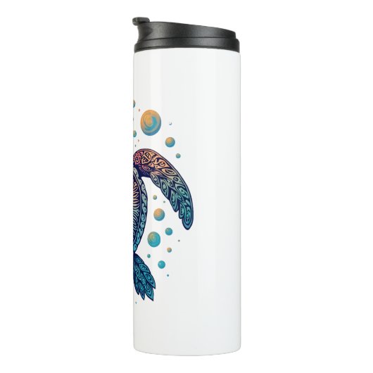 Hawaiian Zee Turtle Stropdas-Dye Hawaii Vacation B Thermosbeker (Geroteerd rechts)