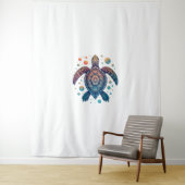 Hawaiian Zee Turtle Stropdas-Dye Hawaii Vacation B Wandkleed (In situ)