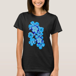 Hawaiian Zee Turtles Hibiscus Flowers T-shirt