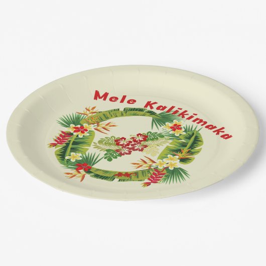 Hawaiians kerstcadeaupapier Bord (Gekanteld)