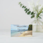 Hawaiians strand scènes Visitekaartje (Staand voorkant)