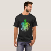 Hawaiians Zee Turtle Ocean Animal Respect the Loca T-shirt (Voorkant volledig)