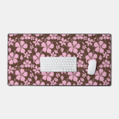 HAWAIIANSE HULA (HIBISCUS) BRUIN/ROZE BUREAUMAT (Keyboard & Muis)