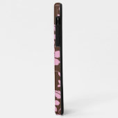 HAWAIIANSE HULA (HIBISCUS) BRUIN/ROZE Case-Mate iPhone CASE (Achterkant/links)