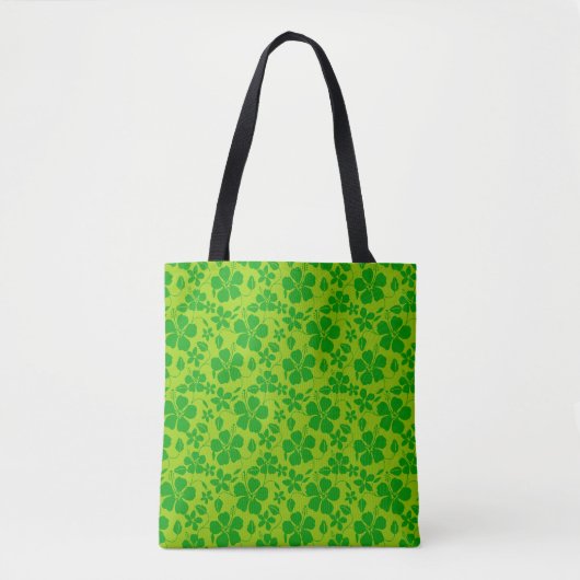 HAWAIIANSE HULA (HIBISCUS) CITROEN TOTE BAG (Voorkant)