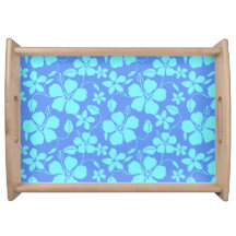 HAWAIIANSE HULA (HIBISCUS) MAAGDBLauw/TEAL