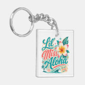 Hawaiicultuur - Lil Miss Aloha Sleutelhanger (Voorkant Links)