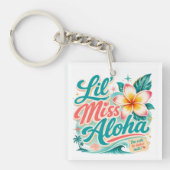 Hawaiicultuur - Lil Miss Aloha Sleutelhanger (Voorkant)