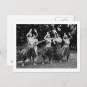 HawaiiHula danseres fotoHawaii Briefkaart (Voorkant / Achterkant)