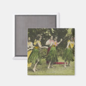 HawaiiHula dansers in ColorHawaii Magneet (Voorkant / Achterkant)