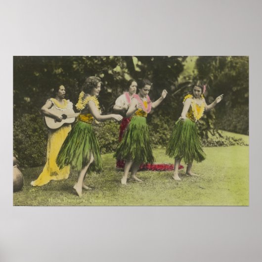 HawaiiHula dansers in ColorHawaii Poster (Voorkant)