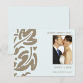 Hawaiin -Save the date -Blauw Save The Date (Voorkant / Achterkant)