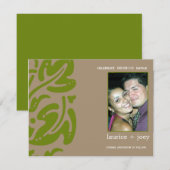 Hawaiin -Save the date -Groen Save The Date (Voorkant / Achterkant)