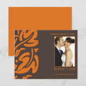 Hawaiin -Save the date -Sinaasappel Save The Date (Voorkant / Achterkant)