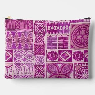 Hawaïische print tapa fuchsia etui