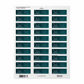 Hawaiische zeeschildpad wit op turquoise strand br etiket (Full Sheet)