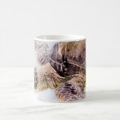 Hawaiitisch Zee Turtle Realistische Waterverf Koffiemok (Center)