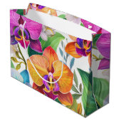 Hawaiitische afdruk groot cadeauzakje (Achterkant Gekanteld)