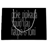 Hawaiitische afdruk groot cadeauzakje (Voorkant)