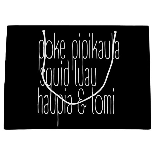 Hawaiitische afdruk groot cadeauzakje (Voorkant)