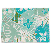 Hawaiitische afdruk groot cadeauzakje (Voorkant)