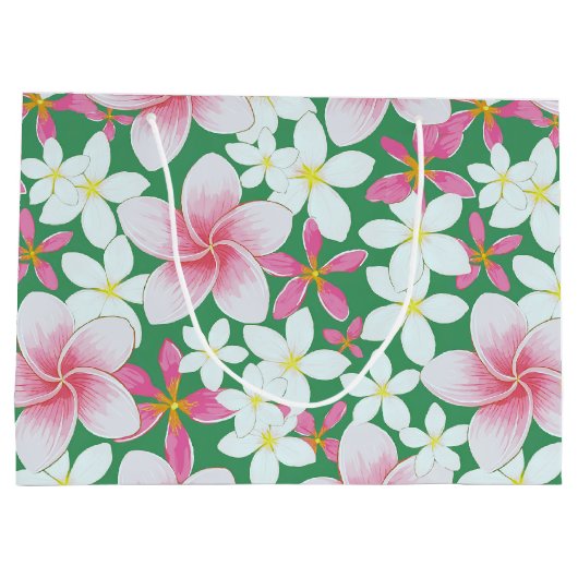 Hawaiitische afdruk groot cadeauzakje (Achterkant)