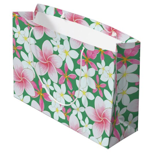 Hawaiitische afdruk groot cadeauzakje (Achterkant Gekanteld)