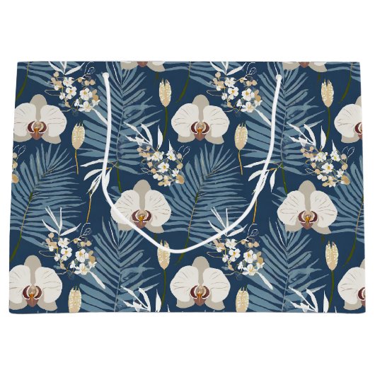 Hawaiitische afdruk groot cadeauzakje (Voorkant)