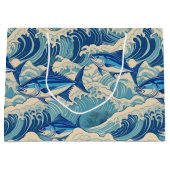 Hawaiitische afdruk groot cadeauzakje (Voorkant)