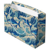 Hawaiitische afdruk groot cadeauzakje (Achterkant Gekanteld)