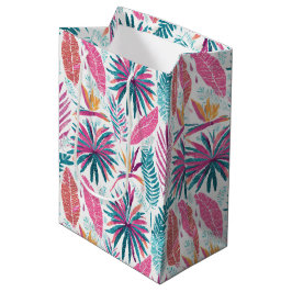 Hawaiitische afdruk medium cadeauzakje