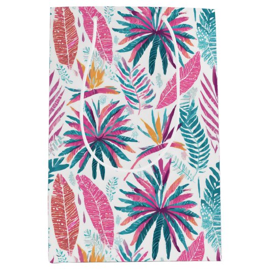 Hawaiitische afdruk medium cadeauzakje (Voorkant)