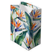 Hawaiitische afdruk medium cadeauzakje (Voorkant Gekanteld)