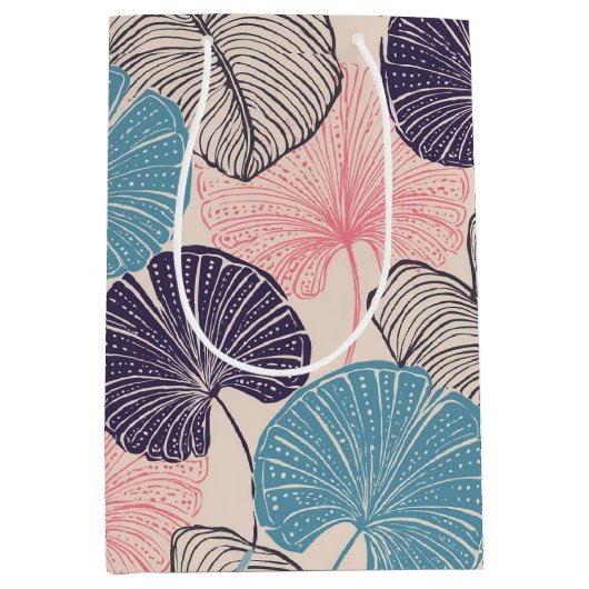 Hawaiitische afdruk medium cadeauzakje (Voorkant)