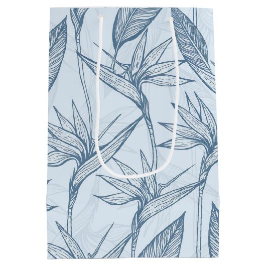 Hawaiitische afdruk medium cadeauzakje (Achterkant)