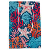 Hawaiitische afdruk medium cadeauzakje (Achterkant)