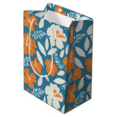 Hawaiitische afdruk medium cadeauzakje (Achterkant Gekanteld)