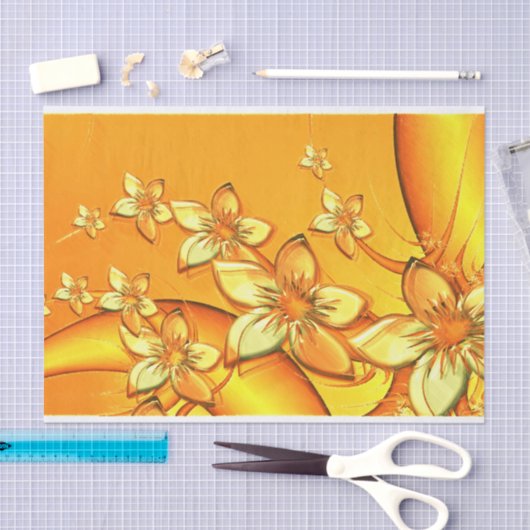 hawaiitische bloemen tissuepapier (Craft)