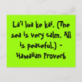 Hawaiitische Gezegden Briefkaart (Voorkant)